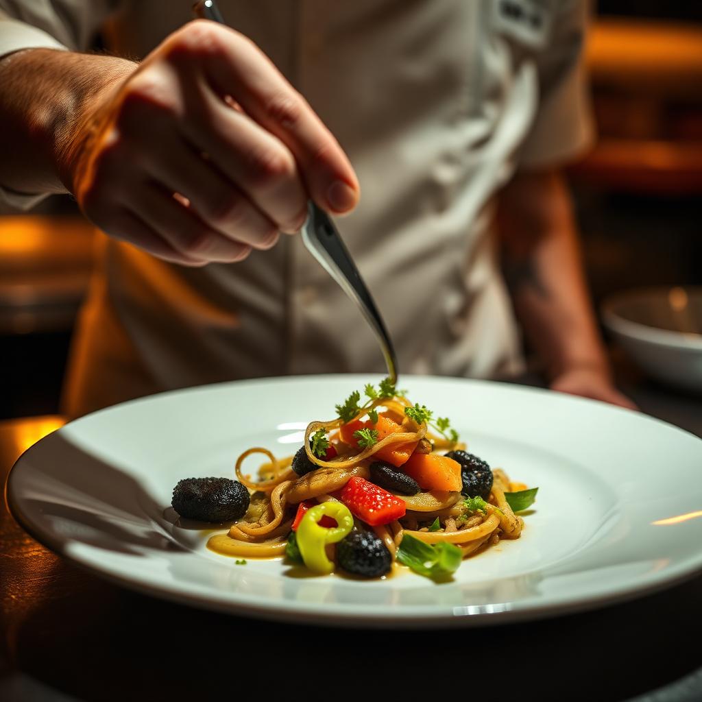 Chef plating